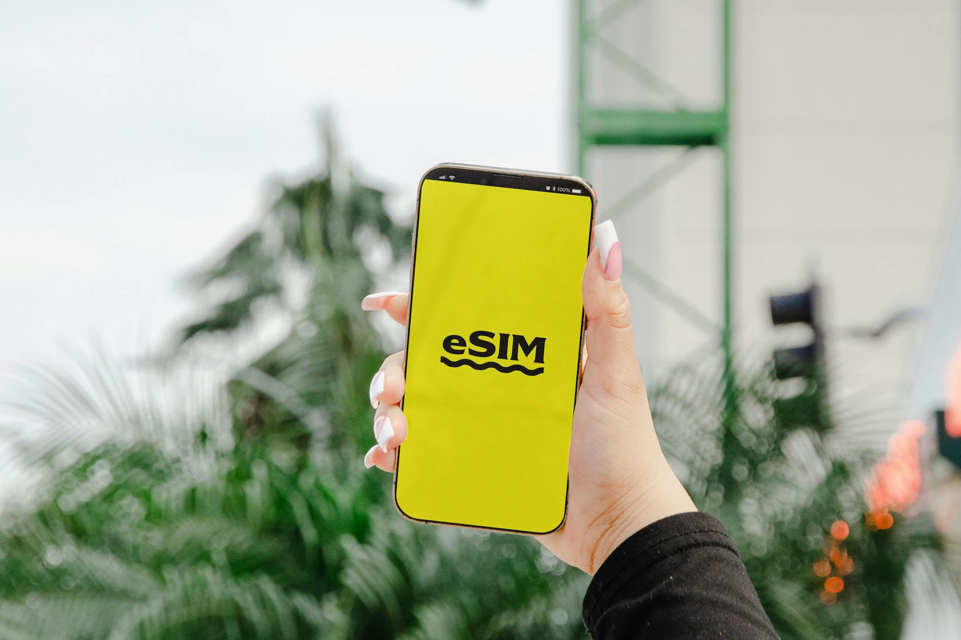 ktoś trzyma telefon komórkowy